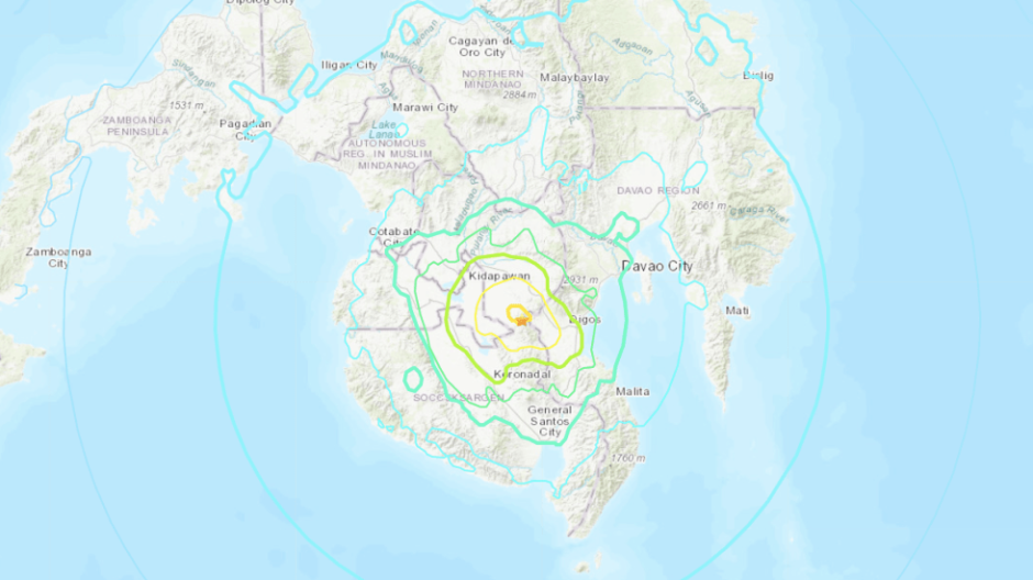 Sismo de 6.6 sacude el sur de Filipinas