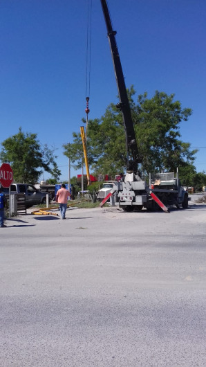 Municipio de Reynosa aplica mantenimiento a semáforos y señales viales