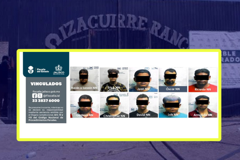 Condenan a 141 años de prisión a 10 implicados en caso del rancho Izaguirre en Teuchitlán