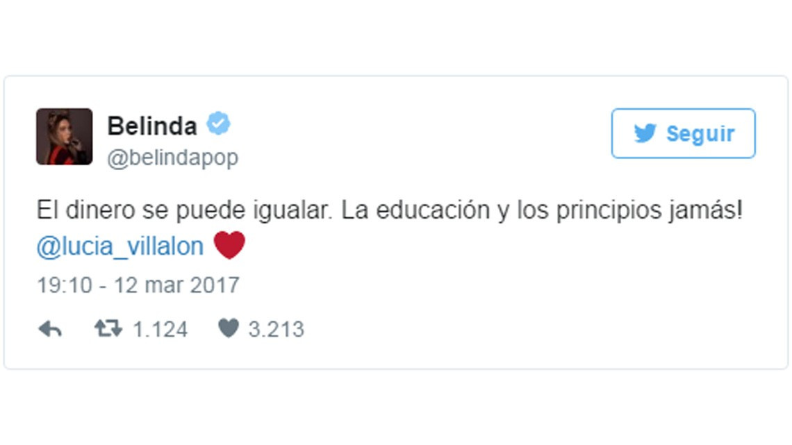 Lucía Villalón, exnovia de "Chicharito", recibe en Twitter mensaje de apoyo de Belinda