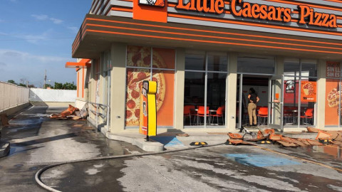 Traga humo evita catástrofe en pizzería de Matamoros 