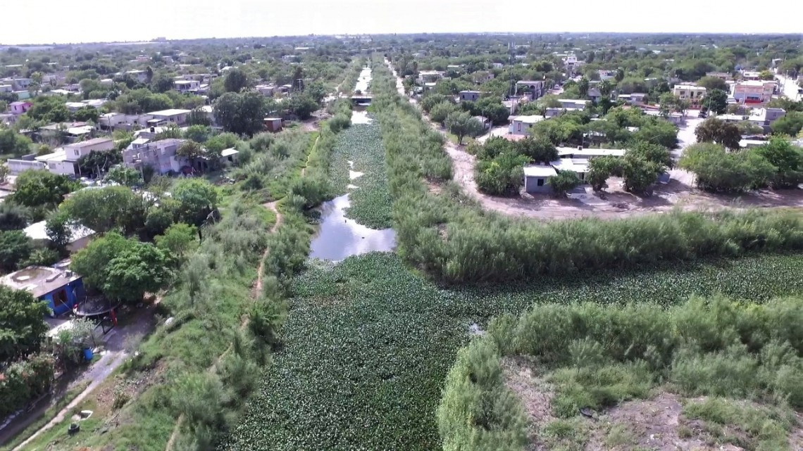 Este lunes Iniciarán los Trabajos preventivos de limpieza en el dren Rio Bravo.