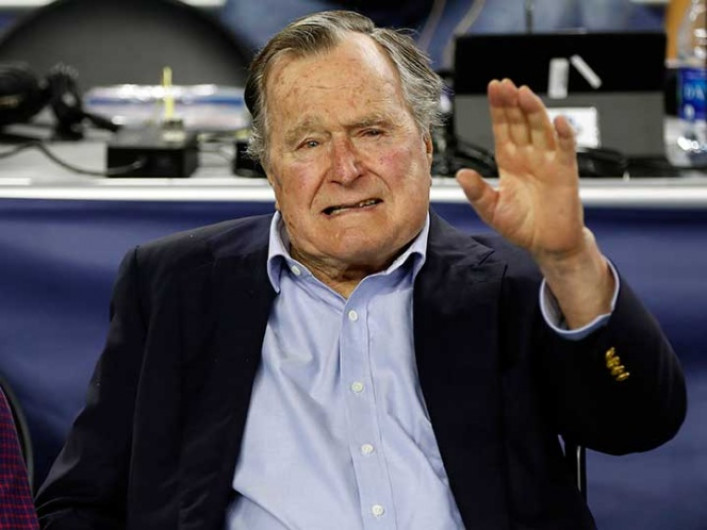 Hospitalizan en EU al expresidente George H.W. Bush