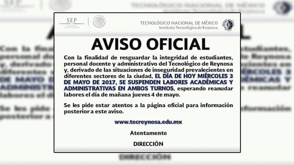 Suspende clases UAMRA  e ITR