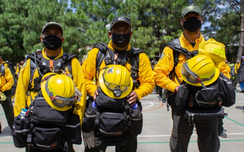 México envió 100 individuos para combatir incendios en California 