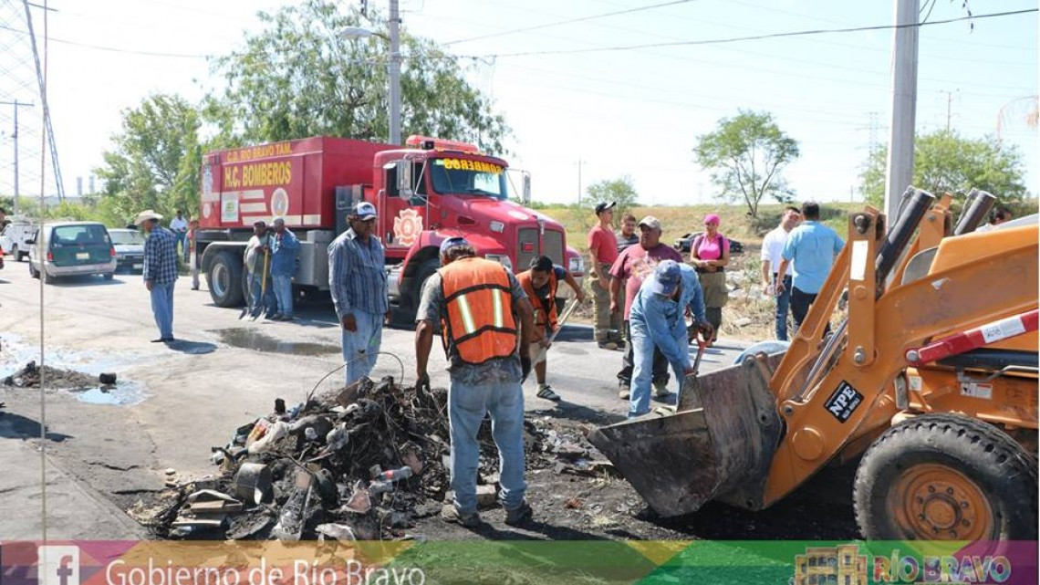 Gobierno apoya a vecinos tras incendios