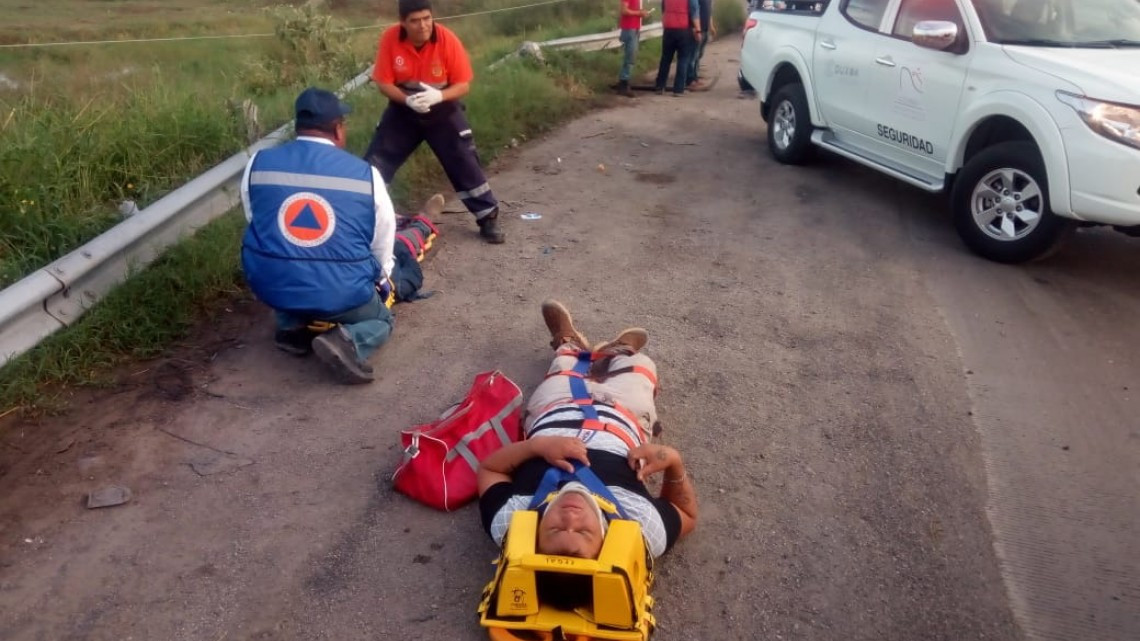 Accidente vehicular, arroja 12 lesionados en el puerto de Altamira