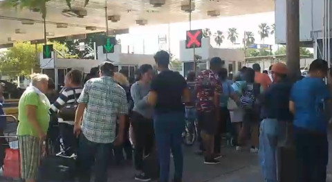 Cierran paso peatonal en Puente Nuevo Internacional de Matamoros por casi una hora