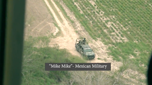 Ejército mexicano en apoyo a la Patrulla Fronteriza para detener cruces ilegales