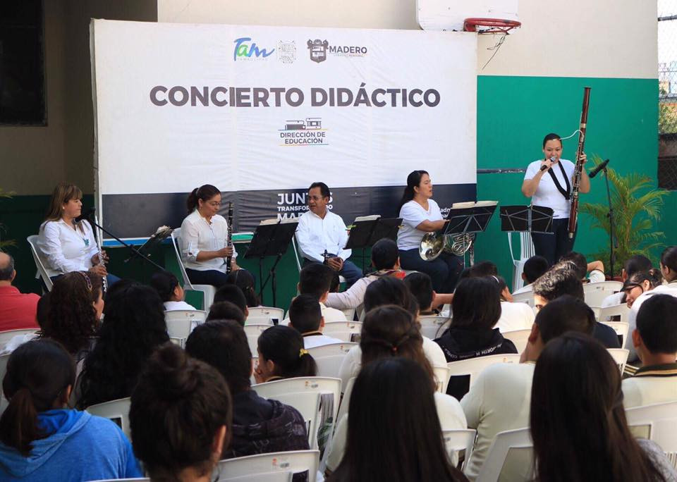 Presenta la Banda Municipal de Madero "Concierto Didáctico" 