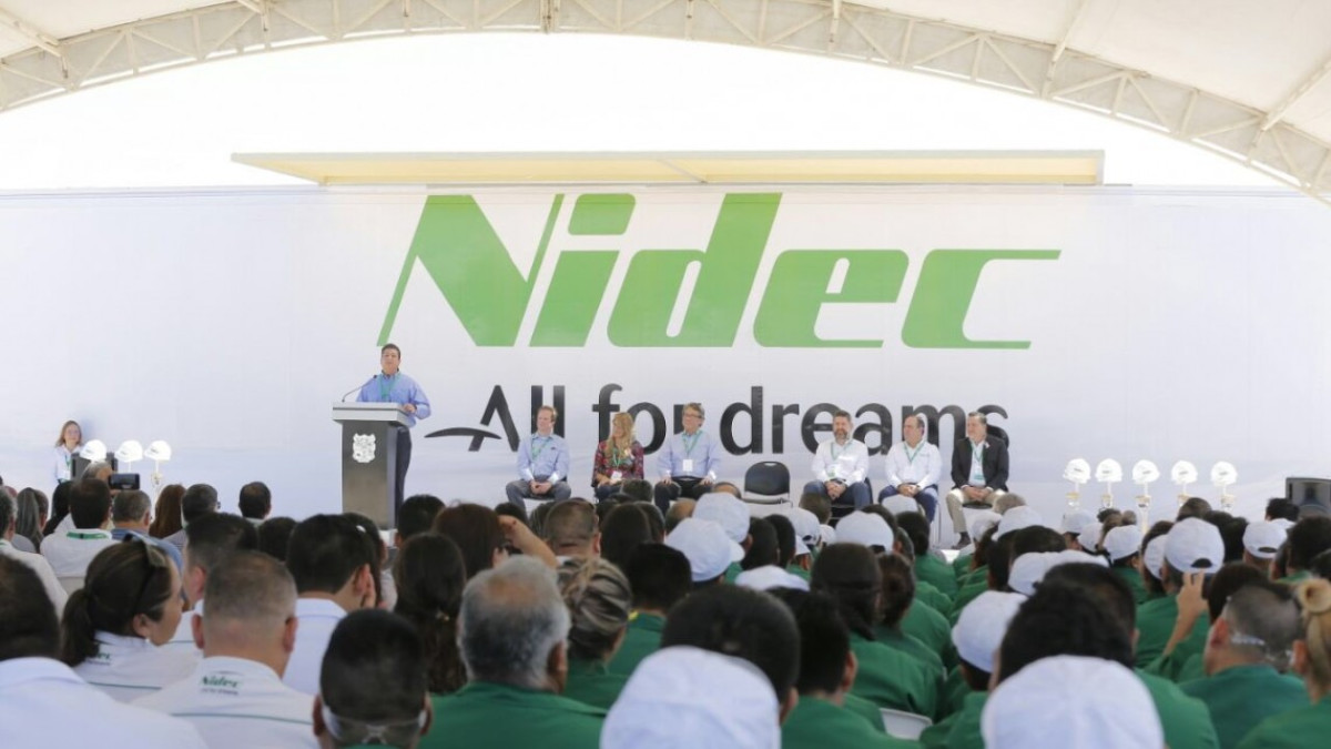 NIDEC coloca primera piedra de su segunda planta en Reynosa
