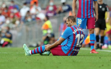 Braithwaite podría perderse el resto del 2021 con el Barcelona