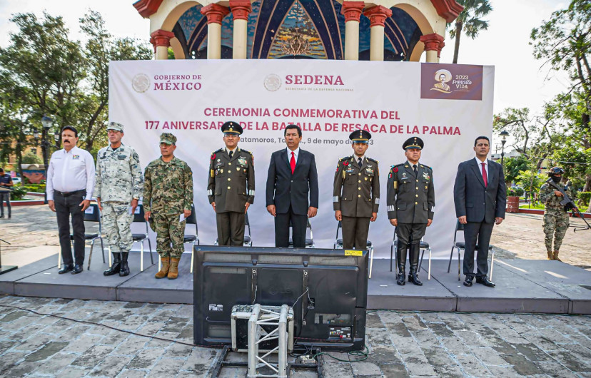 Conmemoran autoridades militares el 177 Aniversario de la Batalla de Resaca de la Palma