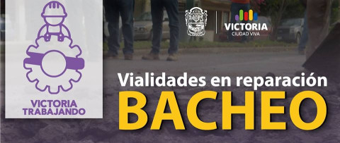 Lista de vialidades con trabajos de bacheo