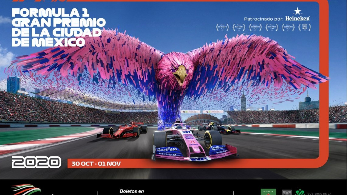 Revelan carteles de promoción del Gran Premio de México 2020