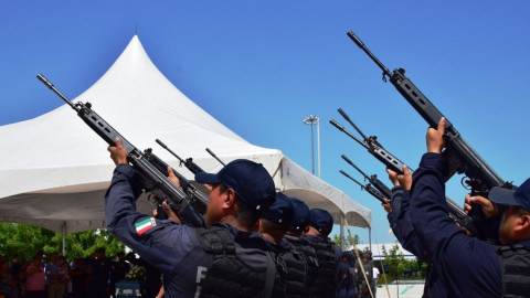 SSP realiza homenaje a policía fallecidos en Reynosa