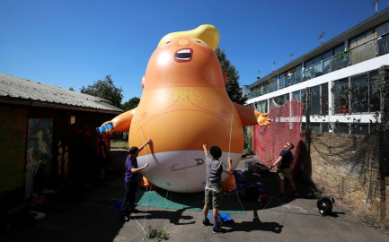 Baby Trump volará sobre Londres