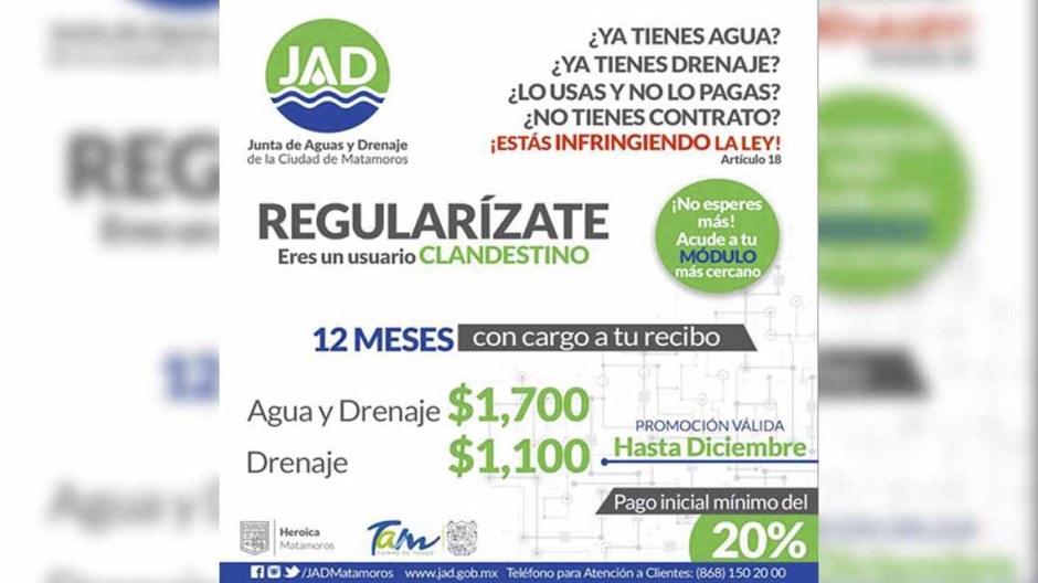 JAD ofrece descuentos en contrato