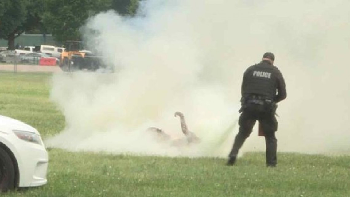 Hombre se prende fuego frente a la Casa Blanca