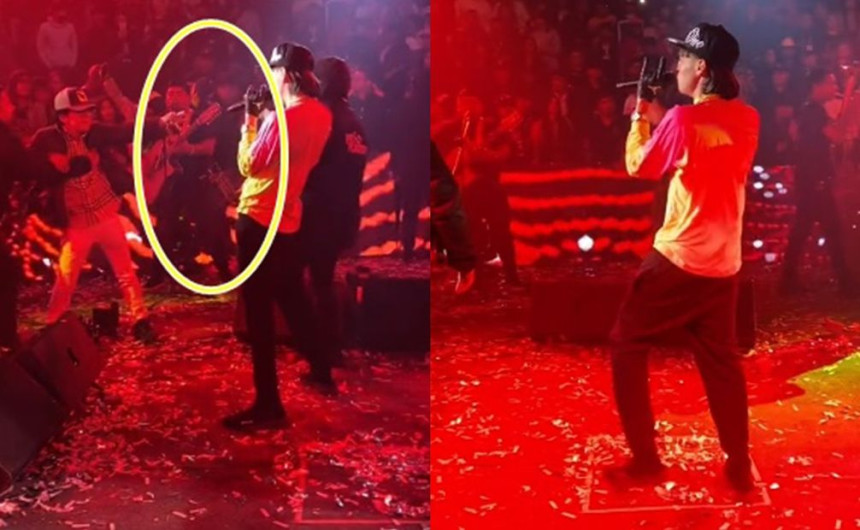 Una vez más, Peso Pluma rechaza regalo de fan durante concierto