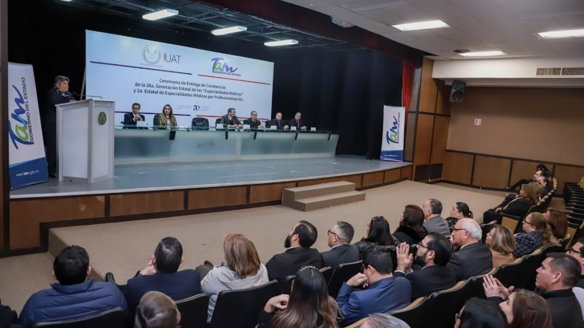 Egresa primera generación de médicos especialistas formados por el Gobierno de Tamaulipas