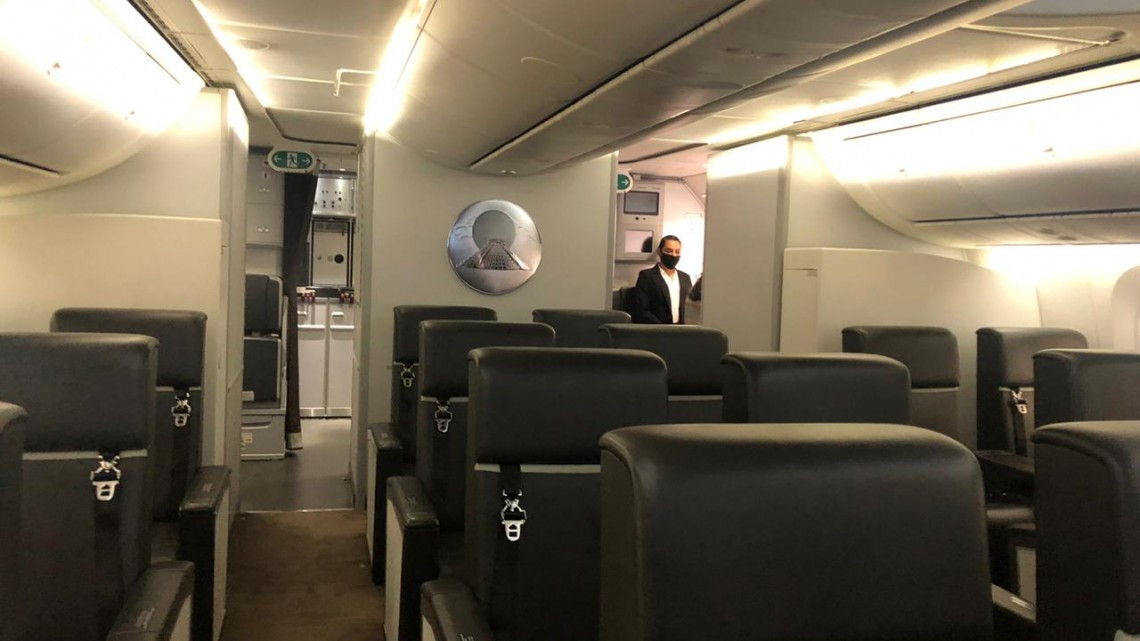 Así luce el interior del avión presidencial 