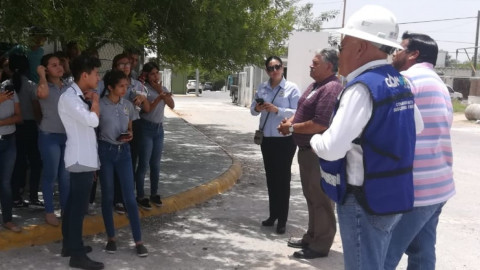 Estudiantes visitan planta potabilizadora Pastor Lozano