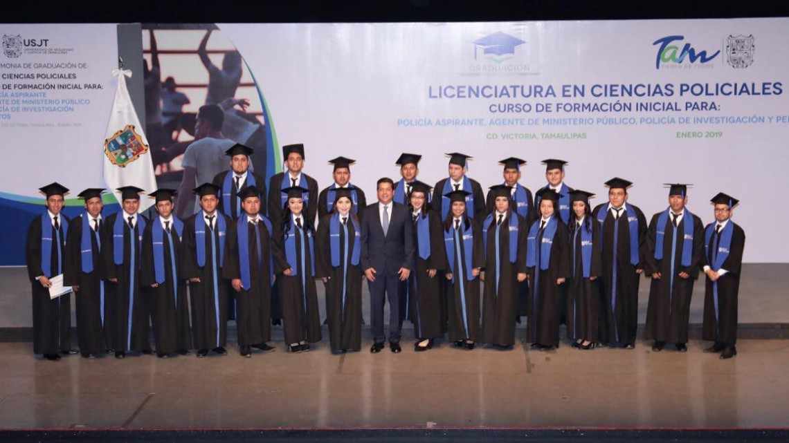 Se gradúan elementos de la Universidad de Seguridad y Justicia
