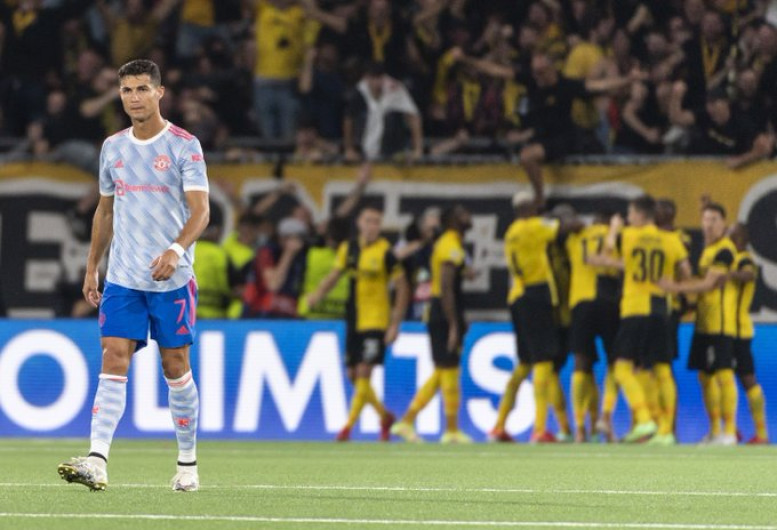 Pese a gol de CR7, Young Boys le arrebata el triunfo al Manchester United 