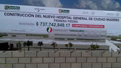 Hospital Civil de Madero para el 31 de marzo