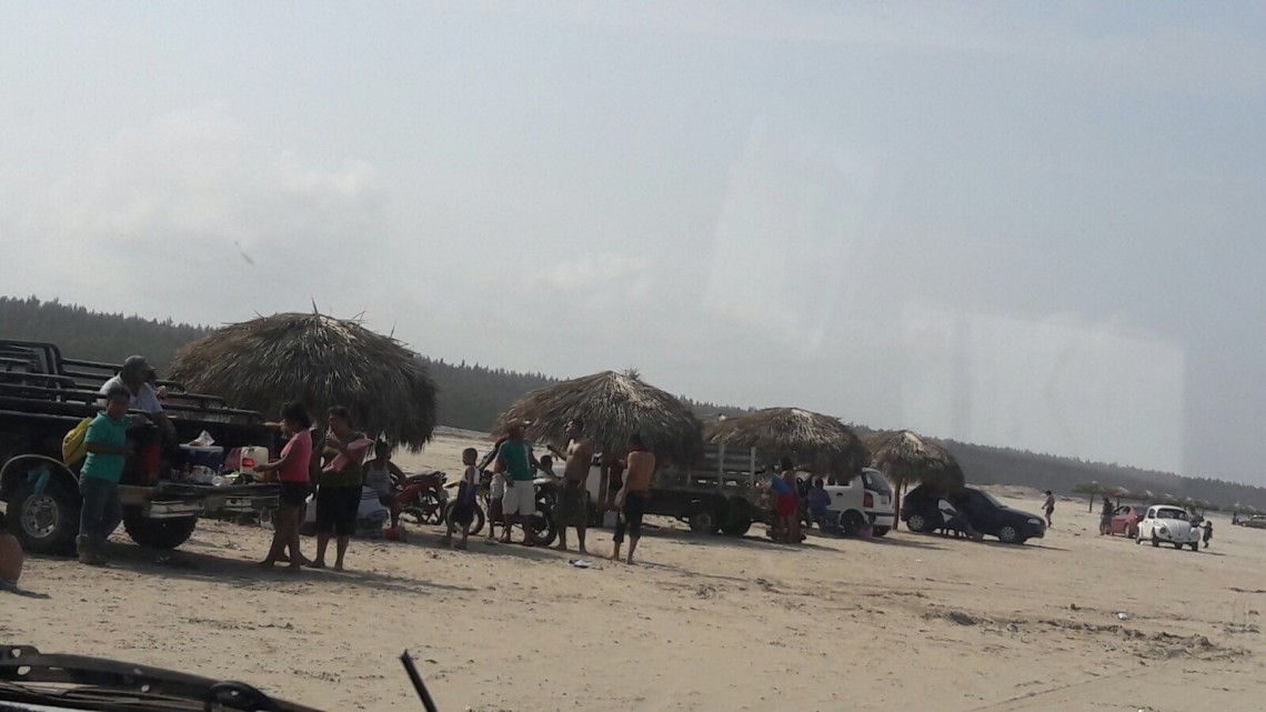 Se registra importante  de bañistas en playa tesoro de Altamira.