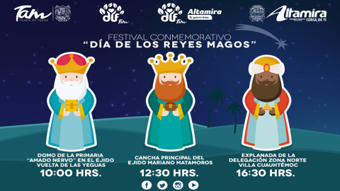 Invita Ayuntamiento al Festival Conmemorativo del Día de Reyes