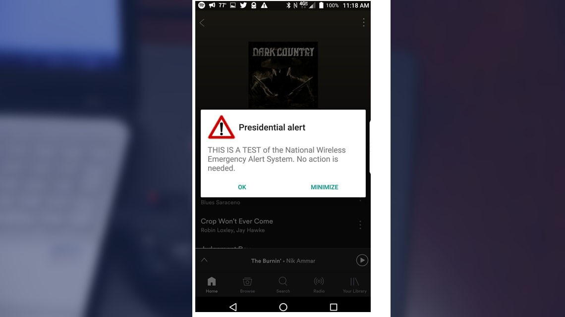 “Alerta Presidencial” es enviada a millones de celulares en EU