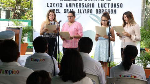 Conmemoran en Tampico Aniversario luctuoso de Álvaro Obregón