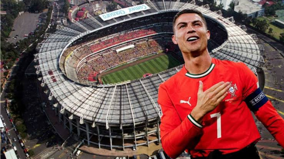 Cristiano Ronaldo podría inaugurar el Estadio Azteca en partido frente a México previo al Mundial 2026