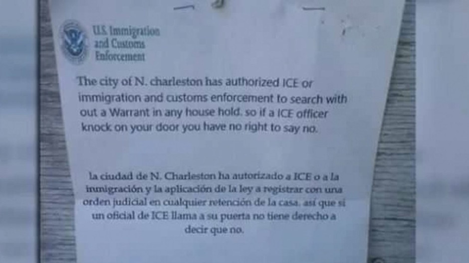 Advierten ante la aparición de volantes falsos de ICE