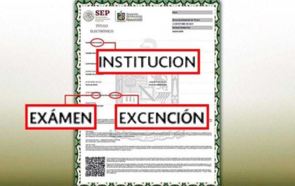 La SEP entrega títulos profesionales con faltas ortográficas