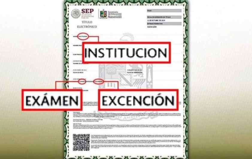 La SEP entrega títulos profesionales con faltas ortográficas
