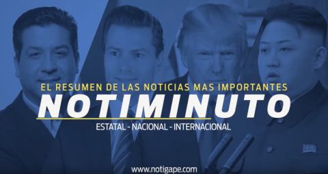 La información más importante de las noticias en el notiminuto: NotiGAPE  