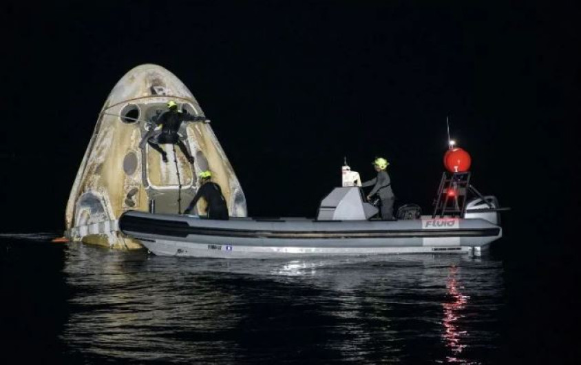 Regresa a la Tierra nave de SpaceX