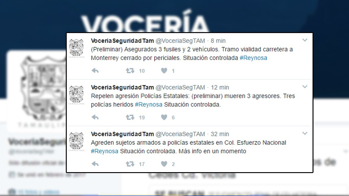 Enfrentamiento en Reynosa deja 3 muertos y 3 heridos