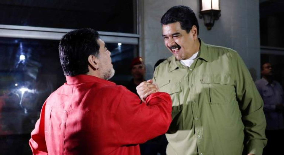 Maradona jugará “la reta” con Nicolás Maduro