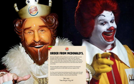 Burger King pide… ¿ordenar en McDonald’s?