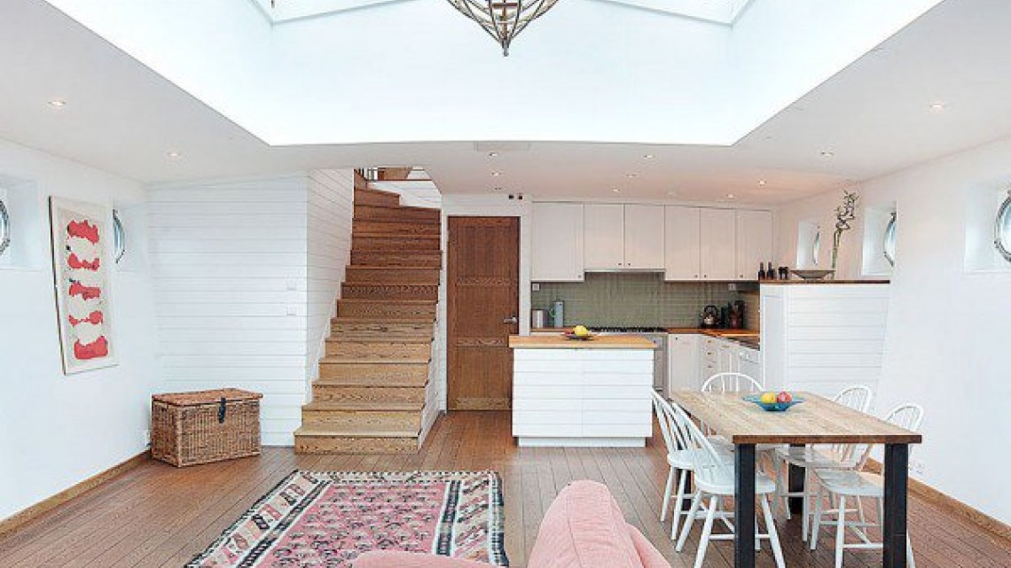 Convierten un barco antiguo en una lujosa vivienda