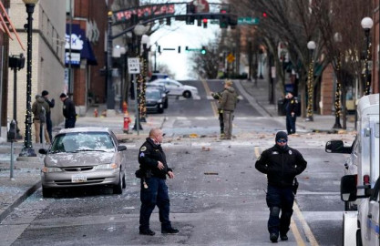 Declaran toque de queda en el área donde ocurrió la explosión en Nashville