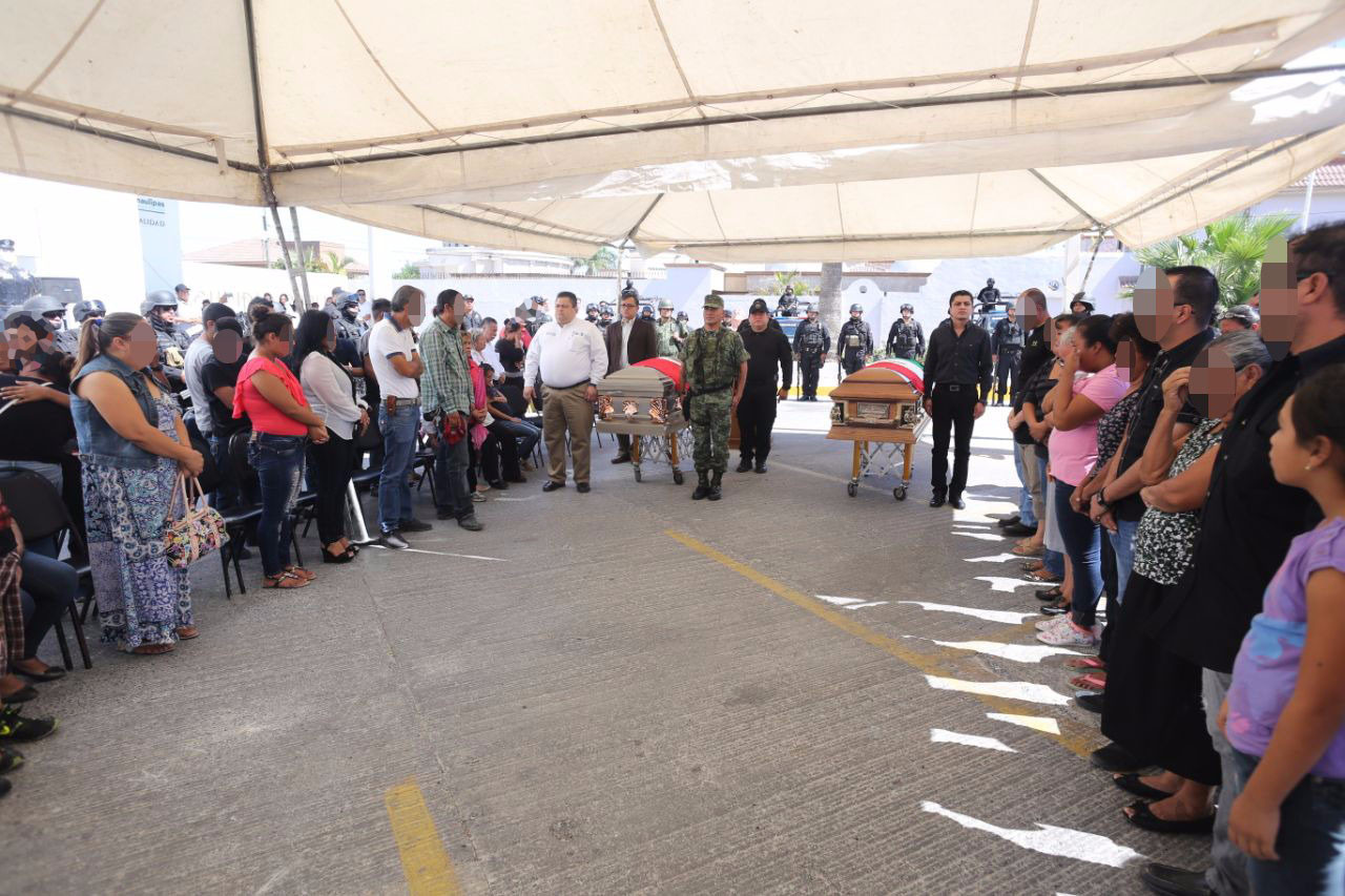 Rinde SSP homenaje a elementos fallecidos en San Fernando 