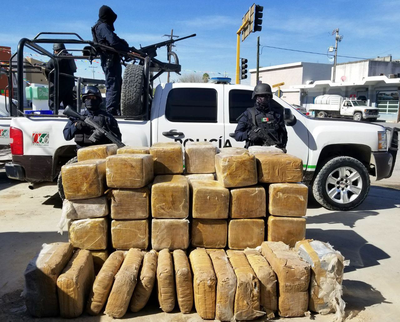 Incautan 536 kg de marihuana en Miguel Alemán