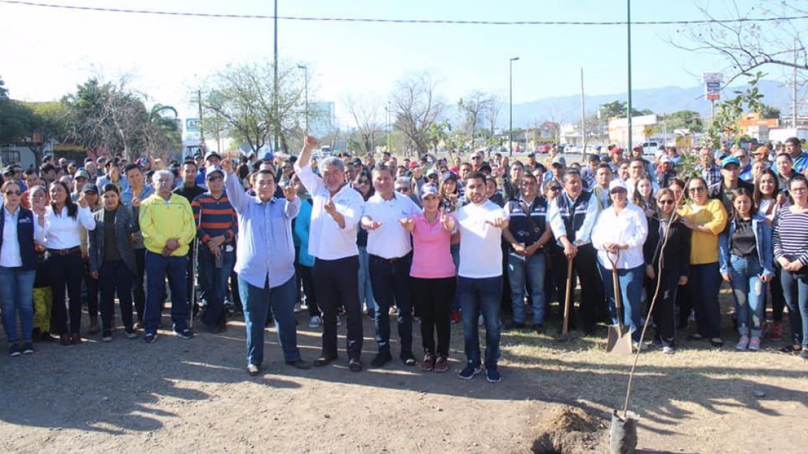 Jóvenes Tamaulipas y Ayuntamiento de Ciudad Victoria llevan a cabo acciones de reforestación