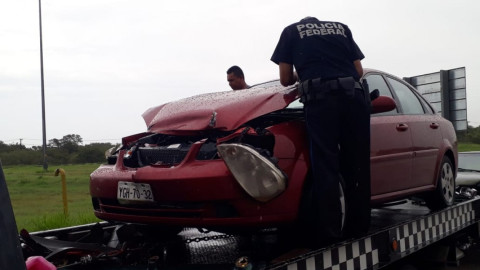 Se disparan accidentes vehiculares, tras fuerte lluvia.