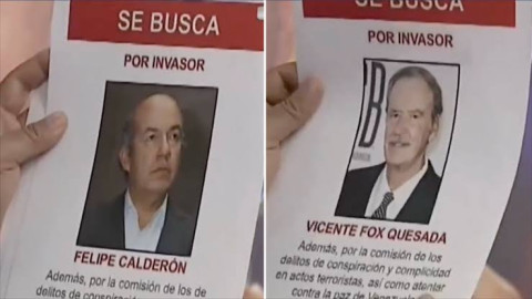 Venezuela distribuirá carteles de “se busca” contra Vicente Fox y Felipe Calderón